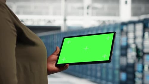 Green Screen Tablet Workflow for Data Center Infrastructure Maintenance