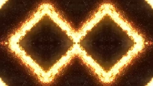 Un portail de feu dynamique s'ouvre dans une nébuleuse cosmique révélant une énergie brillante