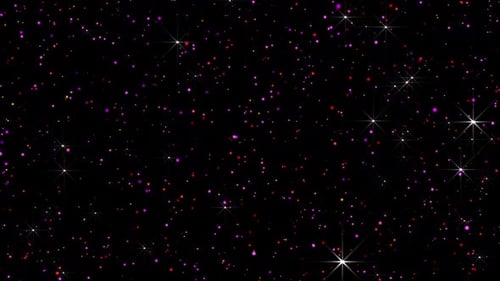 Colorful Particle Glitter Background Loop V3
