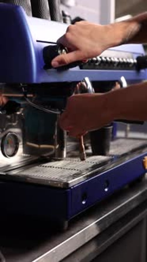 Espresso Machine Dispenses Fresh, Hot Espresso