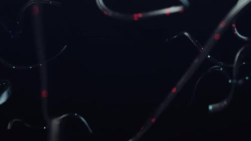 Complex Network of Illuminated Technological Cables