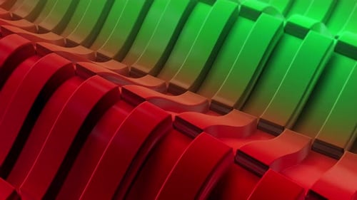 Abstract Colored Waves Loop 4