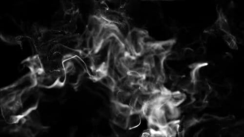 Nahtlose Loop-Animation von Mysterious Dark Smoke Wisps
