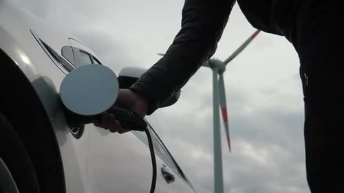 Disconnect EV Windmill Charging Station