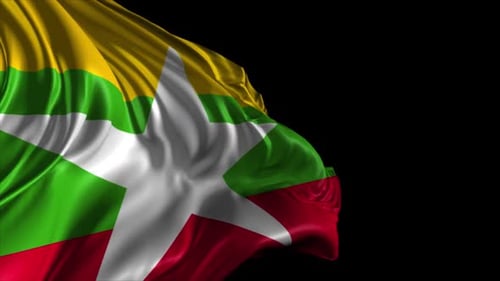 Flagge von Birma-Myanmar