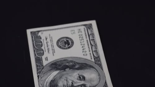 US Currency, $100 bill.