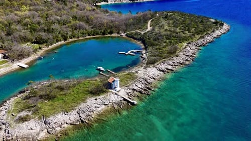 Lighthouse in Jadranovo, Croatia