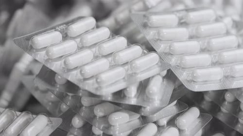 Falling in slow motion capsule blisters