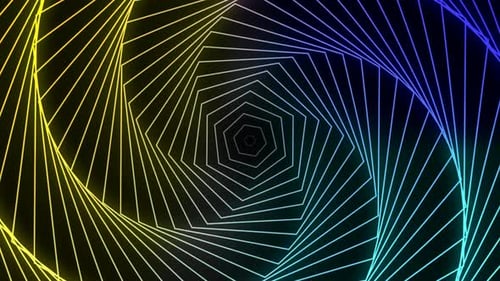 wavy background animation .Hypnotic Motion Fractal Design Looped Animation Vd1015