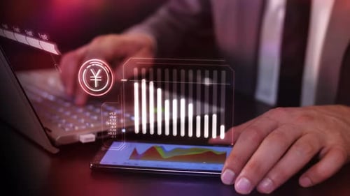 The Trader Monitors The Fall Of The Yen