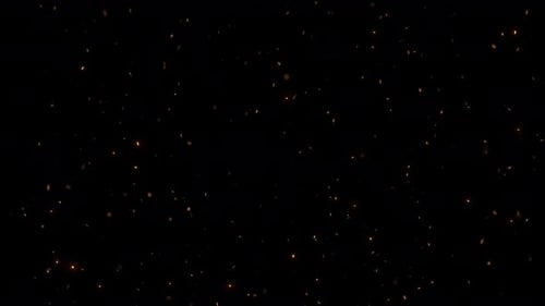 Embers Sparks Particles Loop Overlay With Transparent Background Alpha Channel