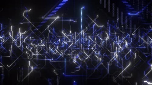 Holographischer Datenfluss-Hintergrund