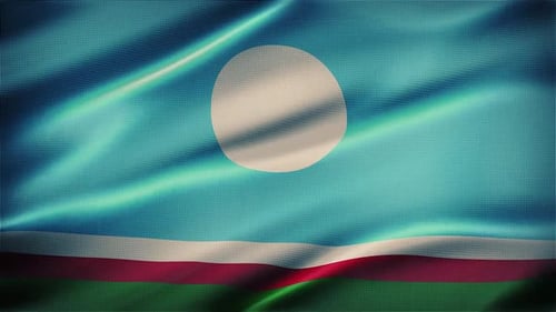 Realistic Waving Flag Loop Background