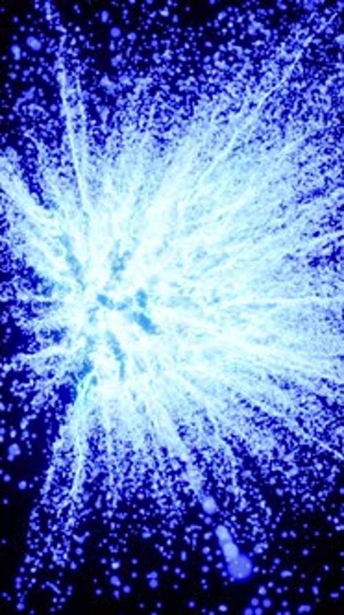 Abstract Lighting Dust Particle and Glare on a Dark Background