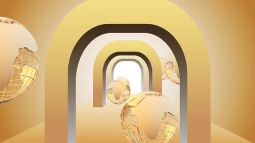 Minimal Globe Tunnel Loop Background