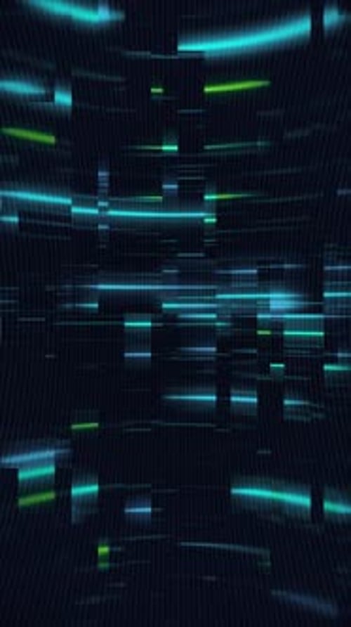 Vertical Digital Data Stream Futuristic Abstract Background