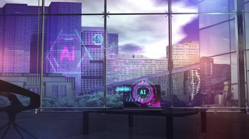 Projeção de Infográficos Sobre o Trabalho de Renderização 3D de Inteligência Artificial