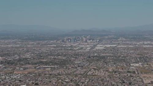 Skyline of Phoenix, Arizona on a Sunny Day for an Establishing Setting