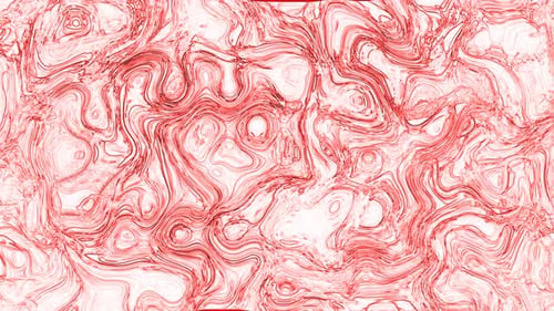 Abstract Red Fluid Flowing Morphing Background Loop