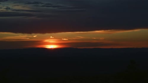 Brilliant Dawn with Stormy Sky Timelapse