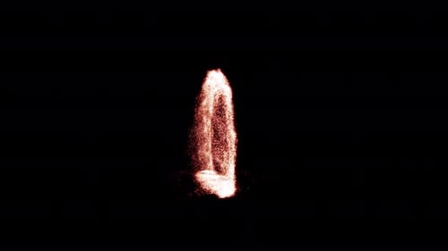 Dynamic Fiery Particle Burst Reveal Animation