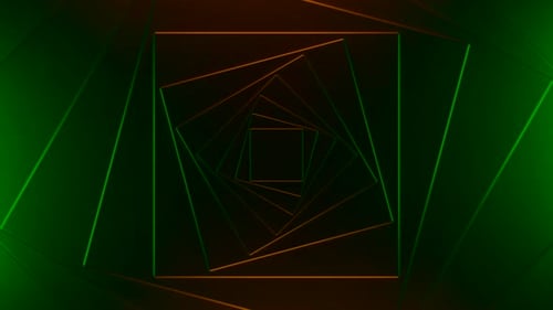 Abstract futuristic technological background with contrasting lights moving in a circle