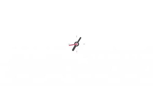 Rapid Clock Hands Ticking Time Animation Icon