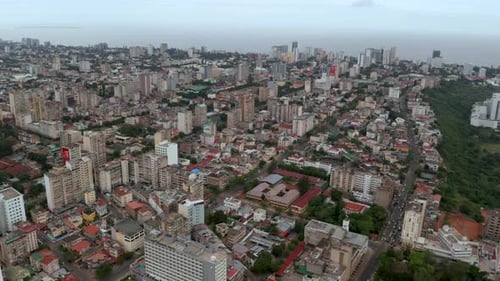 Mozambique, Maputo, Drone footage 4K