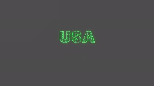Système Cyber Usa Streaming Matrix, style matriciel, saisie, animation de texte + canal Alpha
