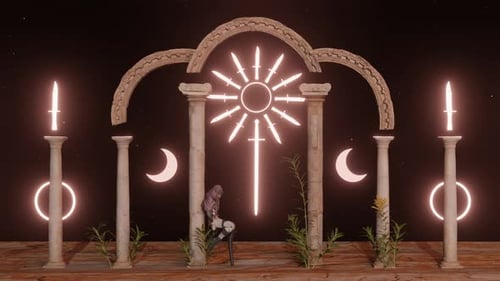 The Secret Of Fortune Gate 3D VJ Loops 4K