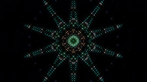 Animierte digitale Zusammenfassung. Bunt geschwungene und kreisförmige Linien auf schwarzem Hintergrund, nahtlose