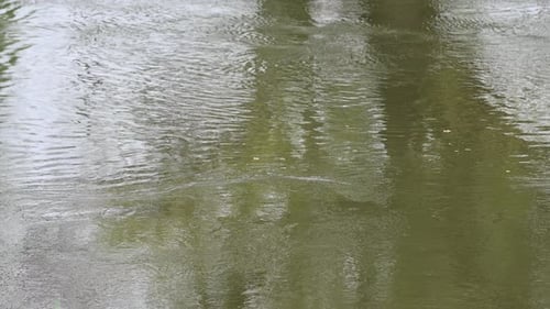 river water flowing background in Europe