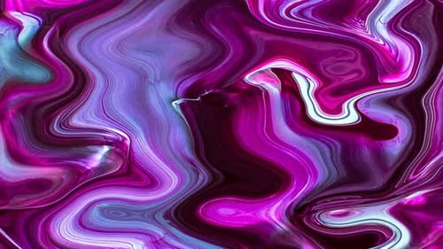 Abstract Liquid Marble Flowing Background Animation