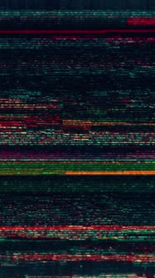 Vertical Glitch Digital Noise Effect Background