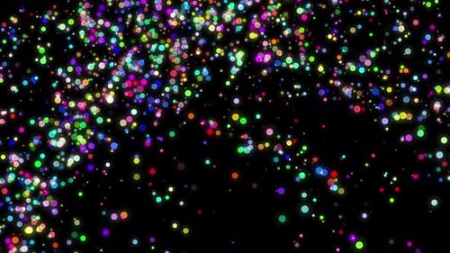 4K Glitter Stars Particles Background Loop Digital Rendering