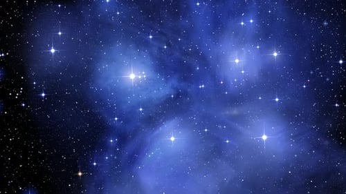 Twinkling Stars Nebula Cosmic Space Background Loop