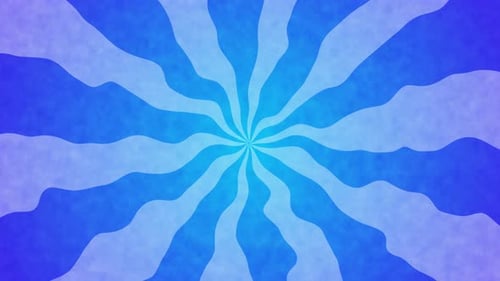 Retro Blue Wavy Swirl Abstract Loop Background