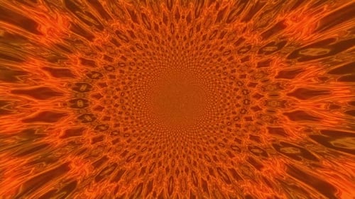 Abstract Multicolor Kaleidoscope Tunnel