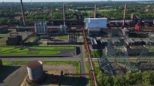 Vista aérea de Kokerei Zollverein em Essen, Alemanha