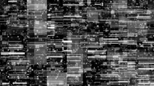 Digital Glitch Noise and Abstract Data Stream Background