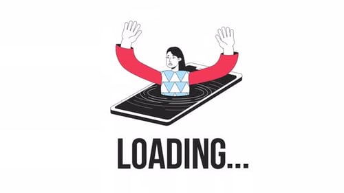 Animação do Digital Addiction Loader