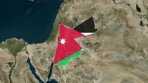 Jordan Map Reveal and Flag Fill Animation
