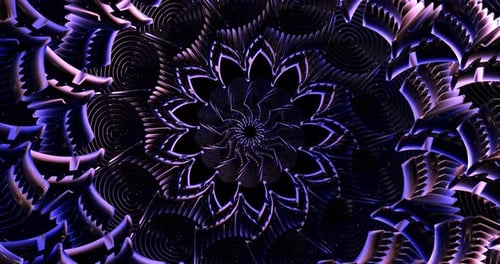 Animación en bucle de túnel de color abstracto 4K VJ 23