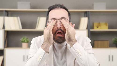 Eye fatigue and dry eyes.