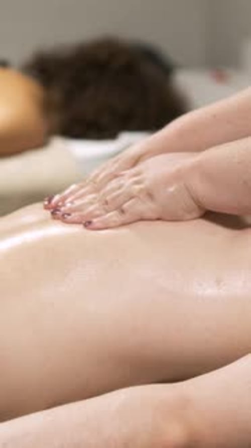 Receiving a Massage at a Spa