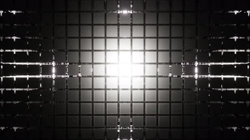 Graue und weiße Lampe blinkt für kubischen Hintergrund zur Vorschau Vj Loop 4K