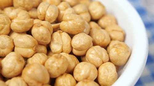 Indonesia Peanuts in a Bowl on Table Top Down
