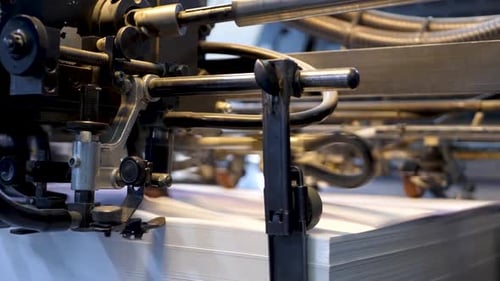 Printing Press in Operation