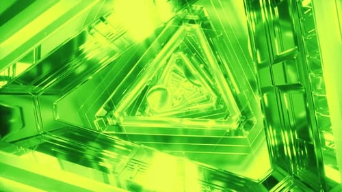 Psychedelic Grid Tunnel Background