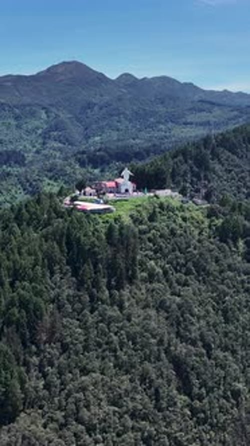 Sanctuaire de la Virgen De Guadalupe à Bogota à Cundinamarca en Colombie.